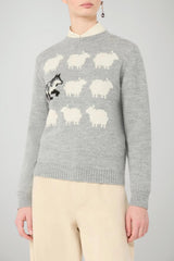 Weekend MaxMara Maglia Donna con motivo intarsiato / Grigio