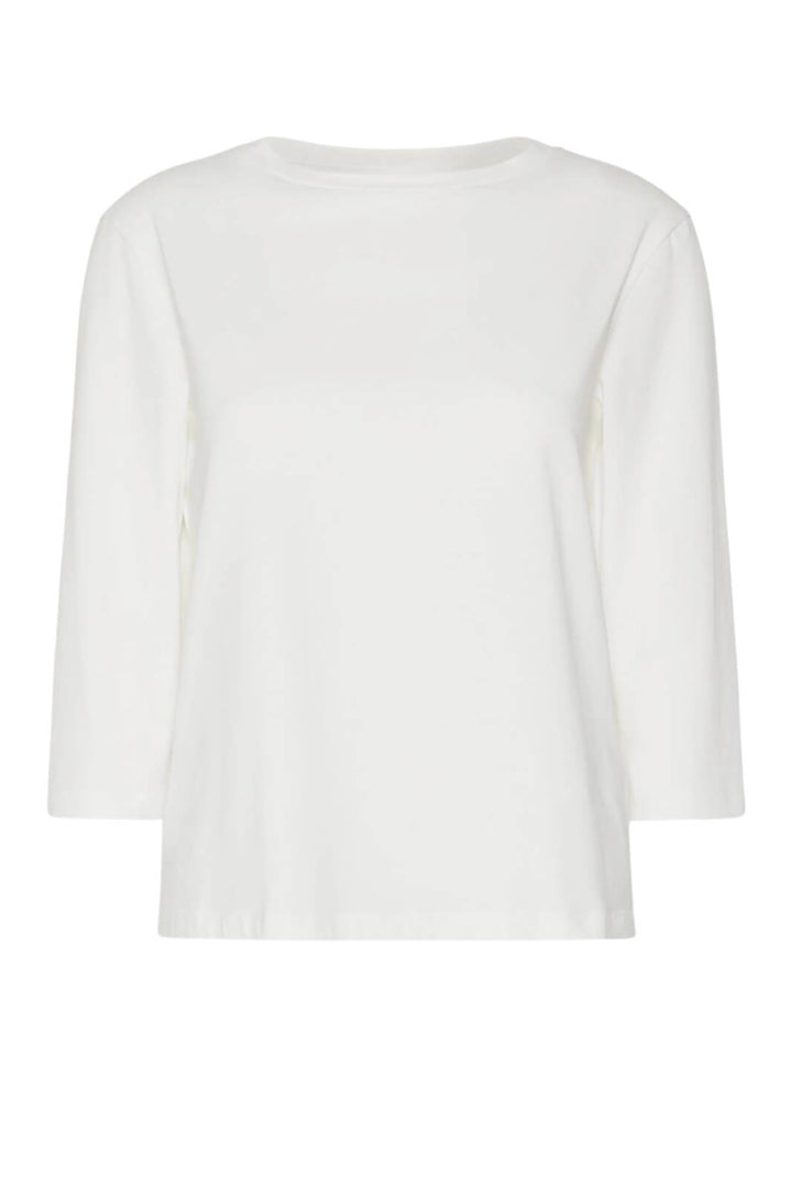 Weekend MaxMara T-shirt Donna scollo a barca / Bianco