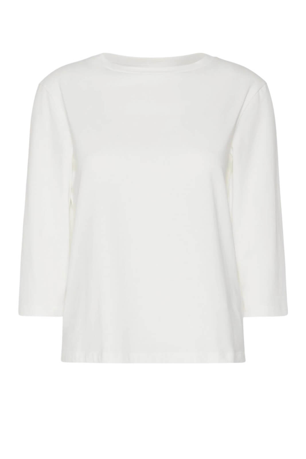 Weekend MaxMara T-shirt Donna scollo a barca / Bianco