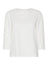 Weekend MaxMara T-shirt Donna scollo a barca / Bianco