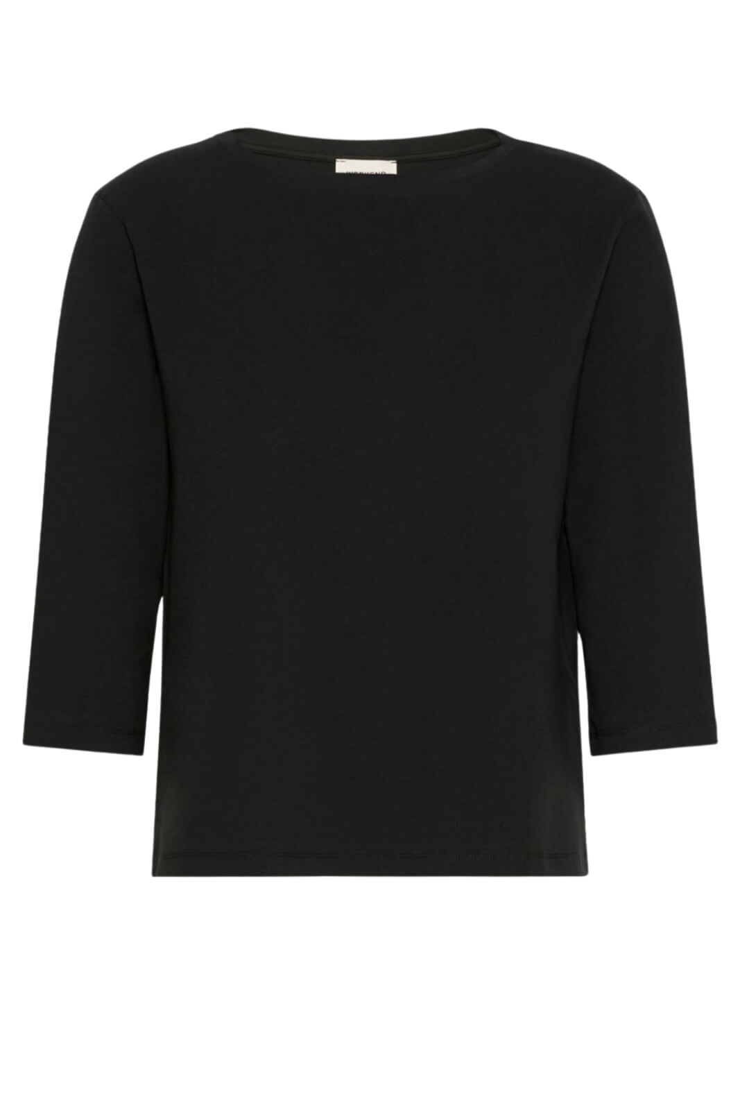 Weekend MaxMara T-shirt Donna scollo a barca / Nero