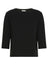 Weekend MaxMara T-shirt Donna scollo a barca / Nero