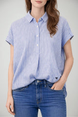 Camicia da donna Weekend Max Mara rigata in lino