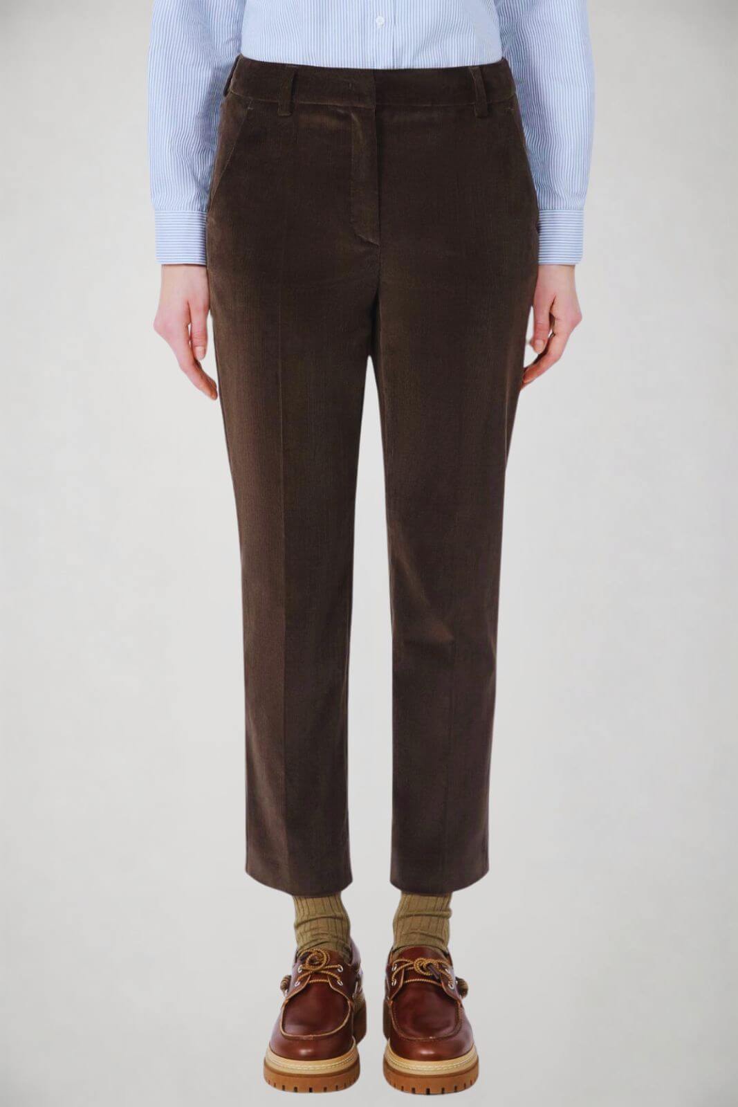 Weekend MaxMara Pantaloni Donna crop in velluto