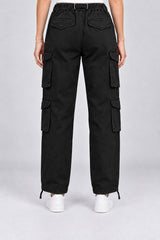 White Sand Pantaloni Donna Cargo Tinta Unita