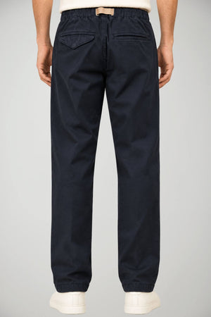 White Sand Pantaloni Uomo in cotone / Navy