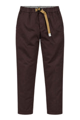 White Sand Pantaloni Uomo in cotone stretch / Marasca