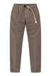 White Sand Pantaloni Uomo in cotone stretch / Tortora