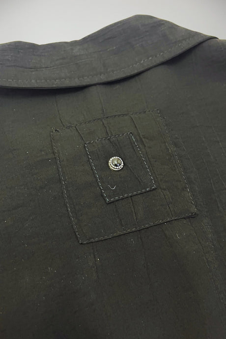 Overshirt da uomo White Sand in viscosa con bottoni