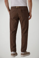 Pantaloni da uomo White Sand con cinturino in misto lino