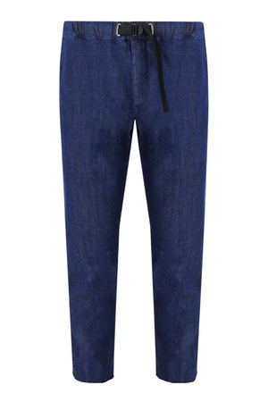 Pantaloni White Sand in denim da uomo con coulisse fronte