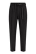 Pantaloni da uomo White Sand increspati con cinturino