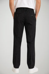 Pantaloni da uomo White Sand increspati con cinturino