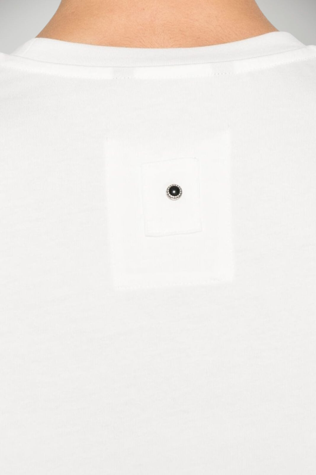 T-shirt da uomo White Sand tinta unita a maniche corte