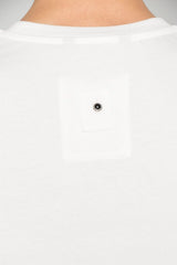 T-shirt da uomo White Sand tinta unita a maniche corte