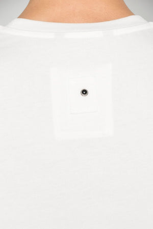 T-shirt da uomo White Sand tinta unita a maniche corte