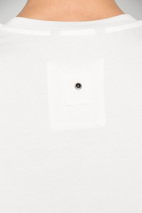 T-shirt da uomo White Sand tinta unita a maniche corte