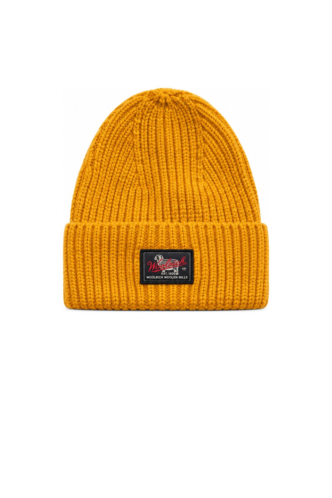 Woolrich Berretto WM Patch Beamie / Giallo