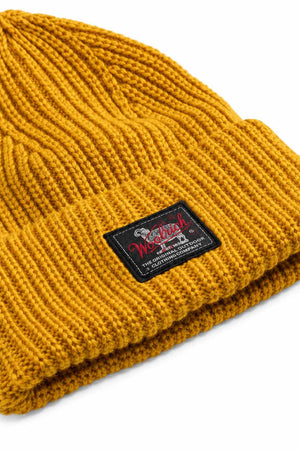 Woolrich Berretto WM Patch Beamie / Giallo