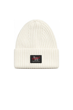 Woolrich Berretto WM Patch Beamie / Panna
