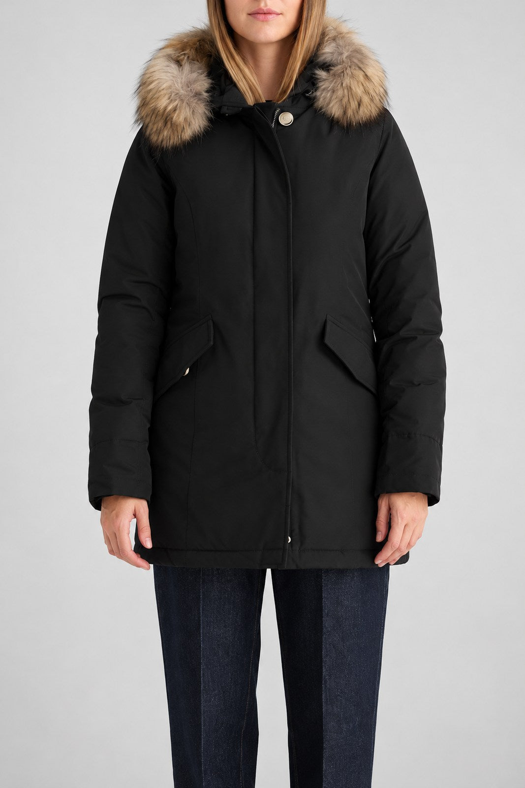 Woolrich Parka Donna Artic Raccoon / Nero