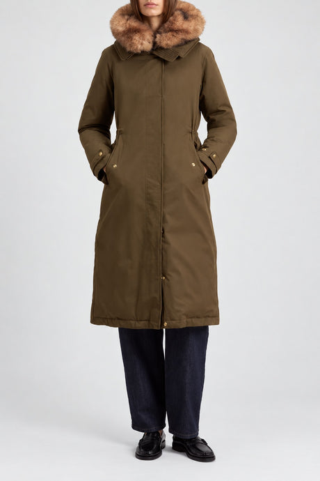 Woolrich Parka Donna Best Cotton Faux Fur Parka