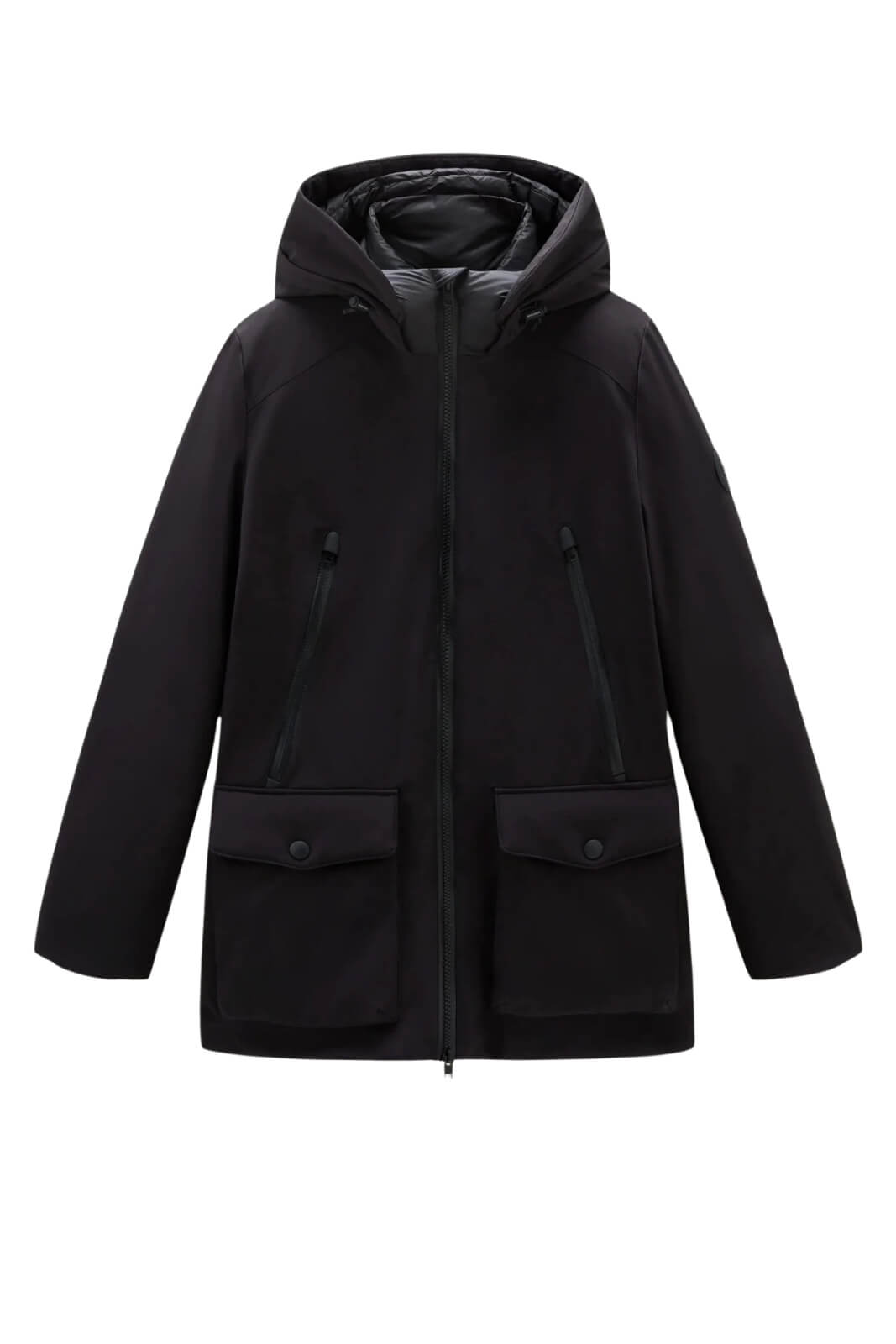Parka da uomo Woolrich in softshell con cappuccio