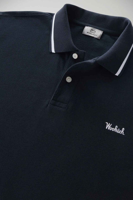 Woolrich Polo Uomo con dettagli a contrasto di colore