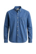 Camicia Woolrich in denim da uomo con bottoni 