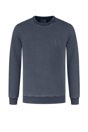 Felpa da uomo Woolrich a girocollo effetto stone washed