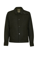 Woolrich giacca uomo a camicia Keating in misto lana riciclata