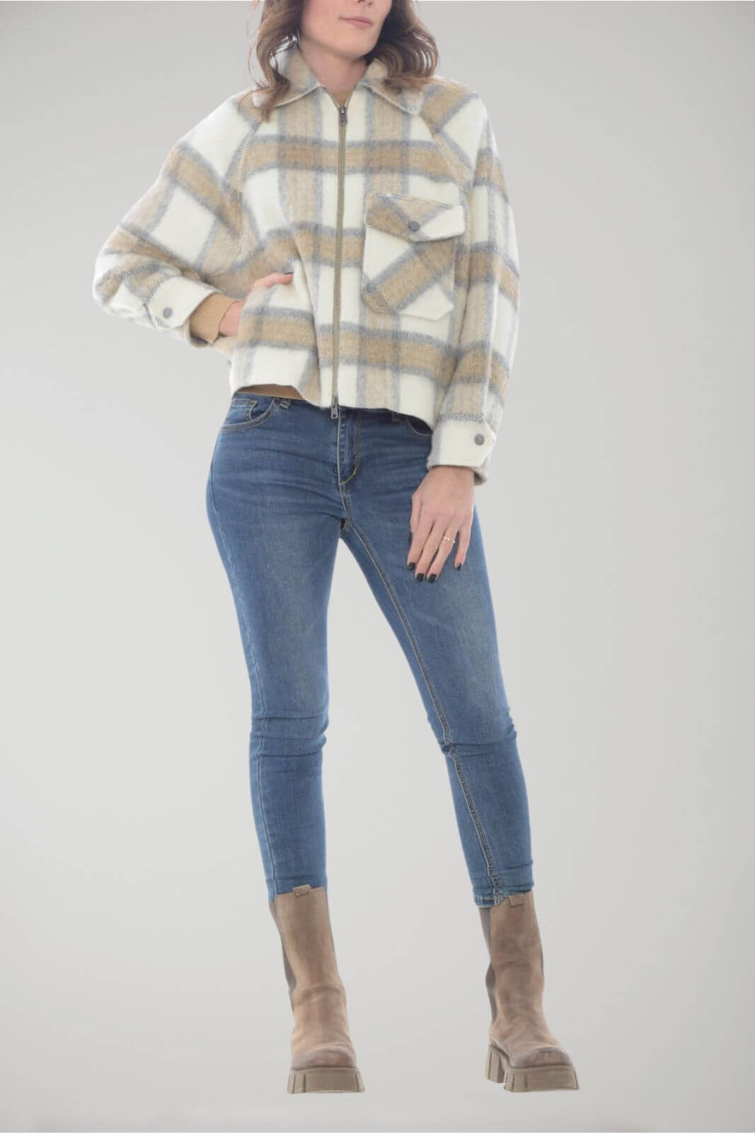 Woolrich COZY WOOL OVERCAMISA chaqueta de mujer