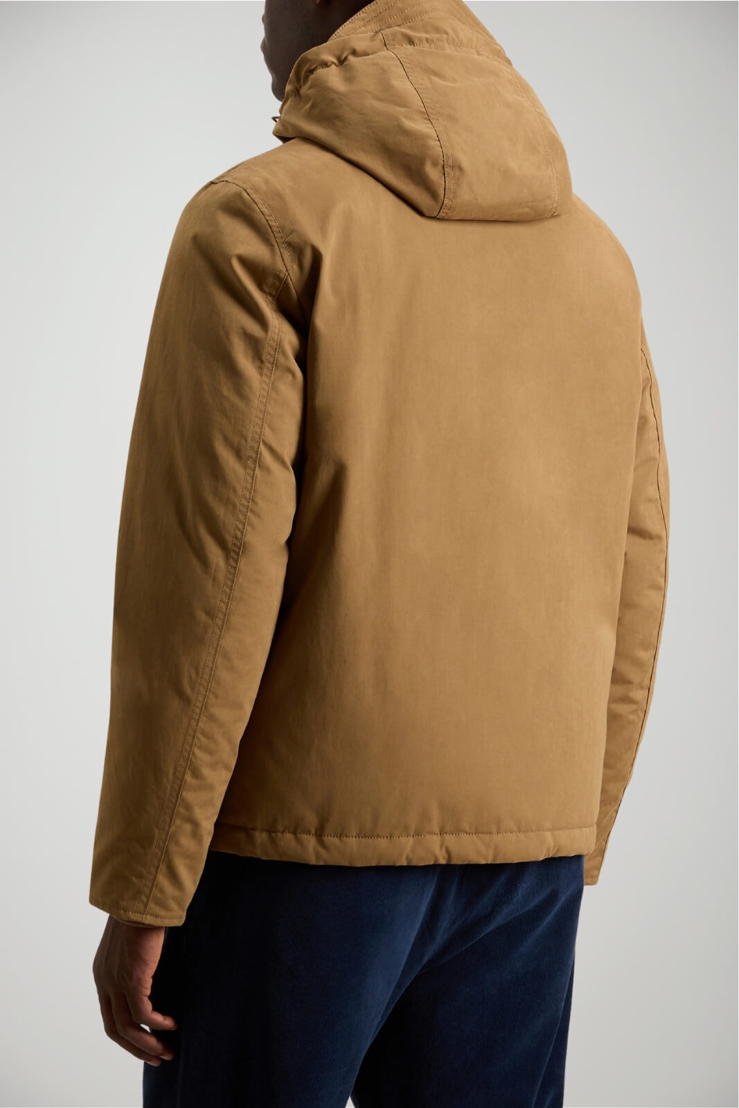 Giubbino da uomo Woolrich con cappuccio in tessuto pacific mountain