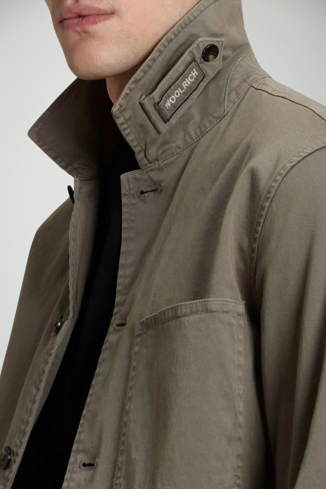 Giacca in cotone Woolrich da uomo overshirt