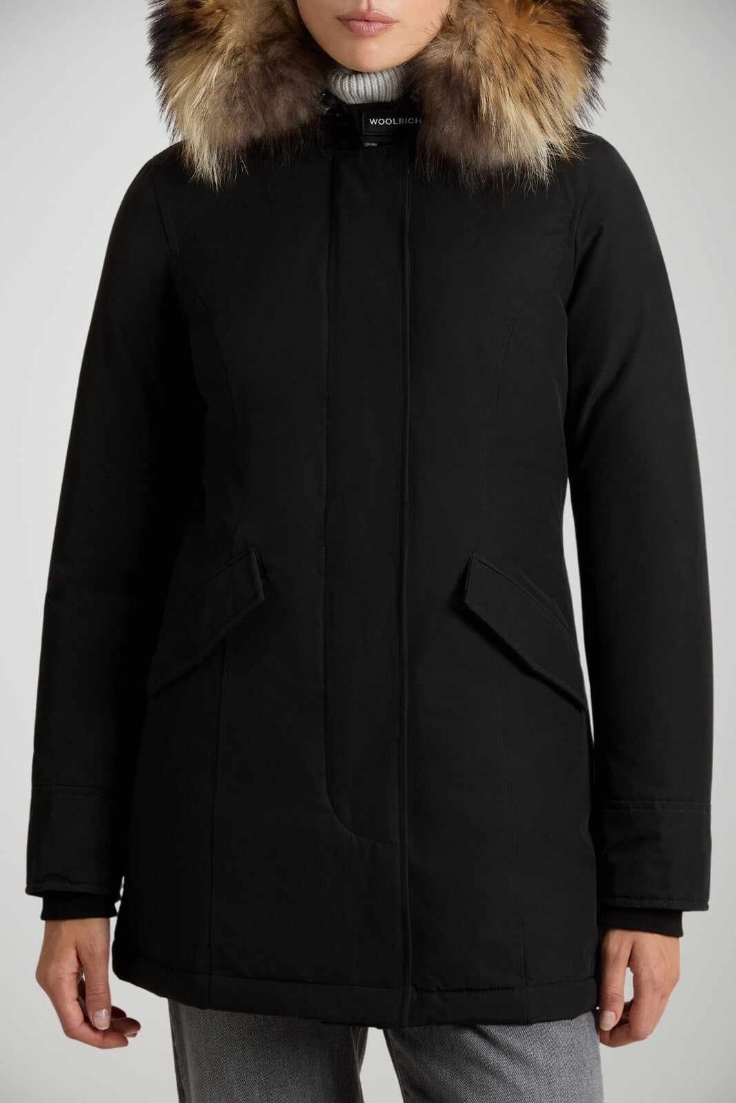 Parka da donna artic cloth in cordura con pelliccia