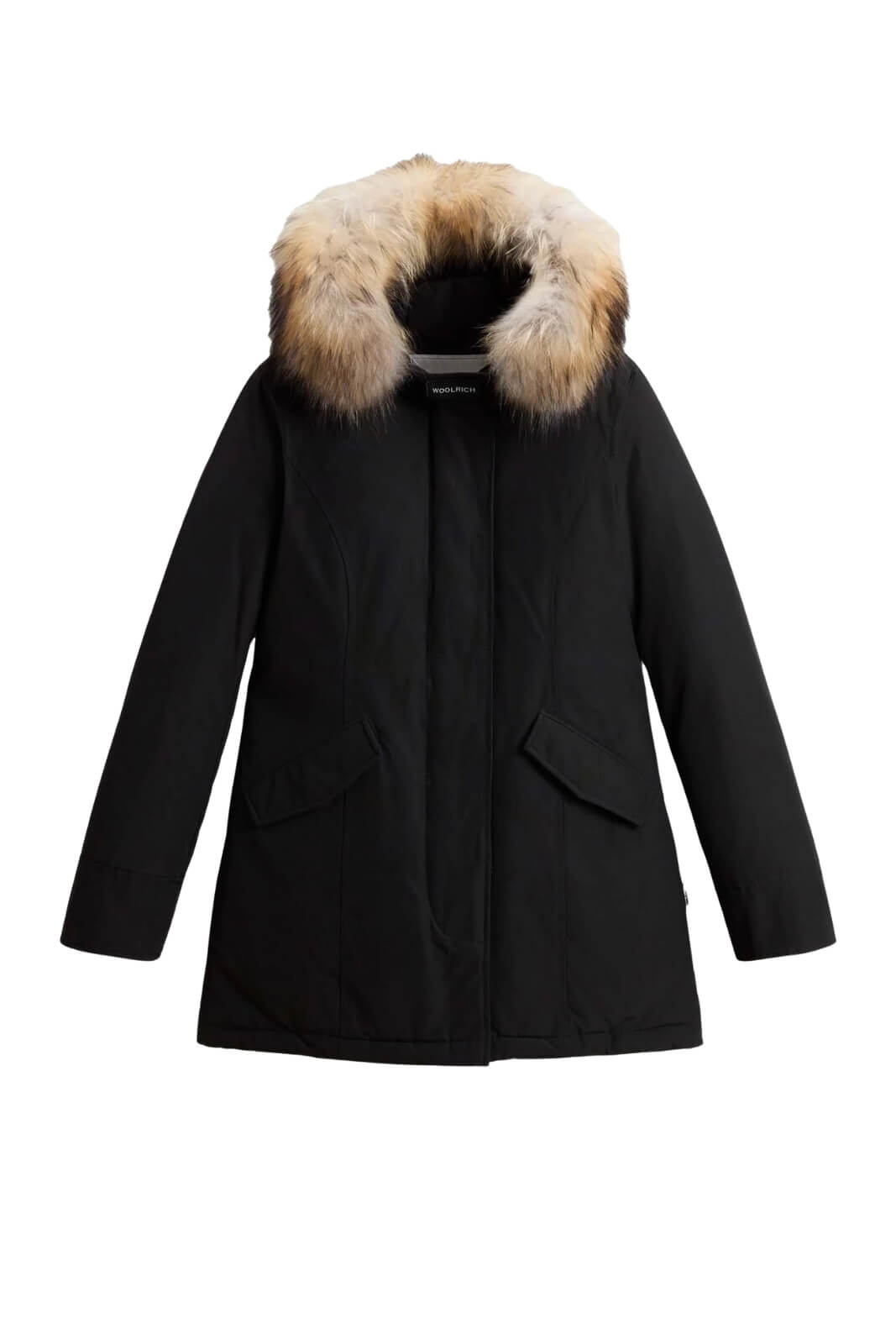 Parka da donna Woolrich in ramar cloth con cappuccio