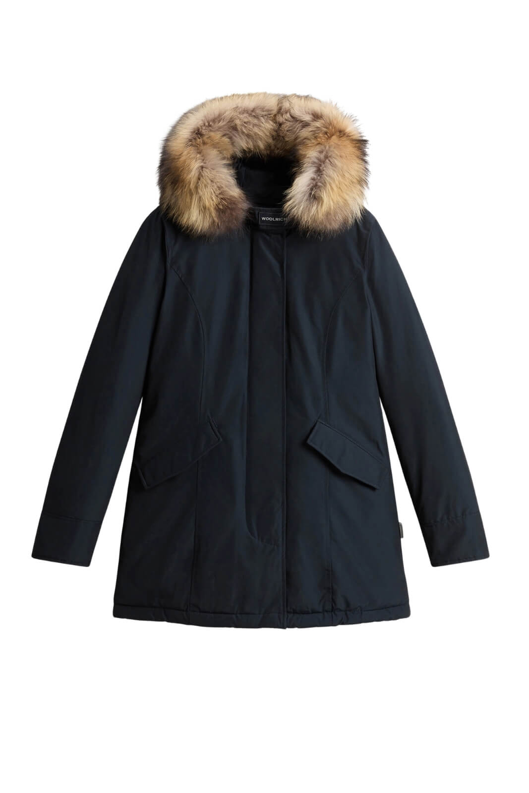 Parka da donna Woolrich in ramar cloth con cappuccio