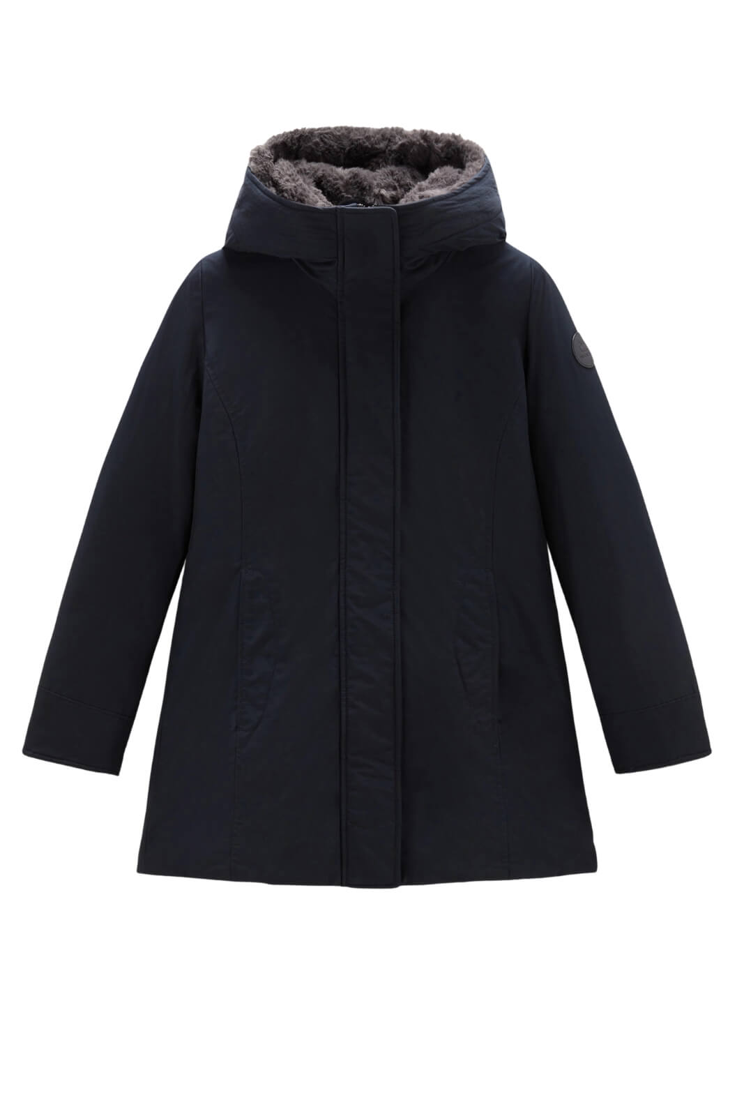 Parka da donna Woolrich con cappuccio in ramar cloth