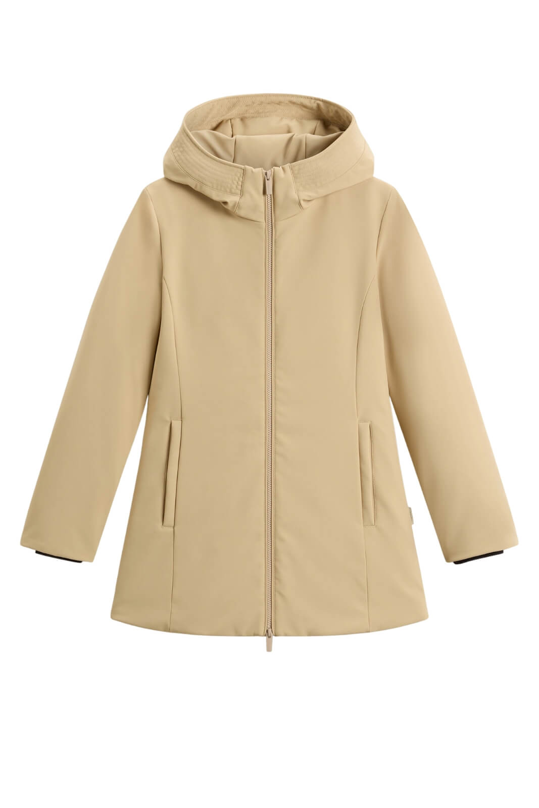Parka da donna Woolrich in softshell con cappuccio