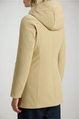 Parka da donna Woolrich in softshell con cappuccio