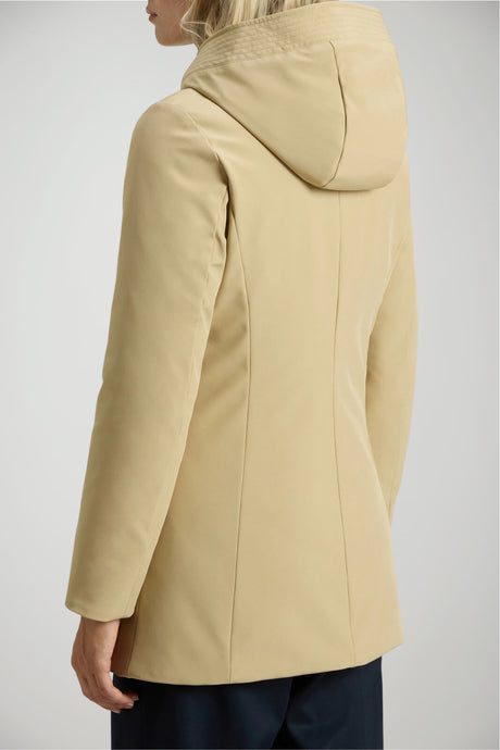 Parka da donna Woolrich in softshell con cappuccio