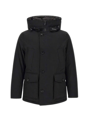 Parka da uomo Woolrich in tessuto cordura con cappuccio