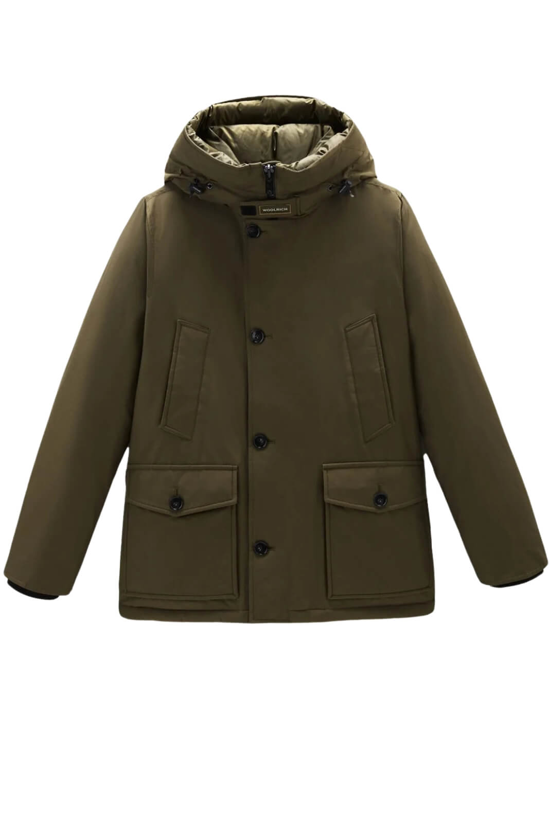 Parka da uomo Woolrich in tessuto cordura con cappuccio