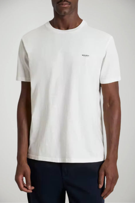 T-shirt da uomo Woolrich in cotone a maniche corte