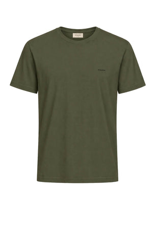 T-shirt da uomo Woolrich in cotone a maniche corte con logo