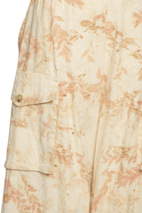 Pantalone donna cargo tie dye dettaglio