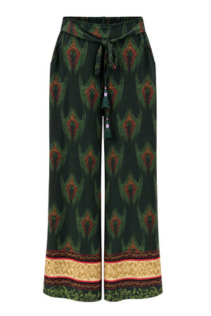 Wu’Side Pantaloni Donna wide Leg con stampa