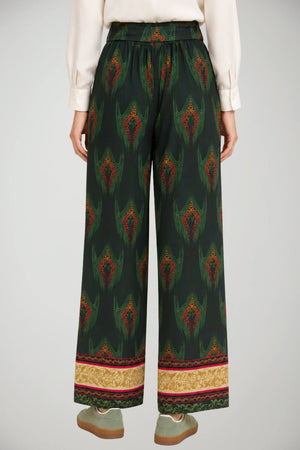 Wu’Side Pantaloni Donna wide Leg con stampa