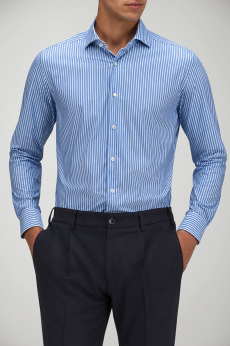 Xacus Camicia Uomo Active Tailor Fit Rigata