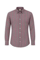 Xacus Camicia Uomo Check in Cotone Tailor Fit
